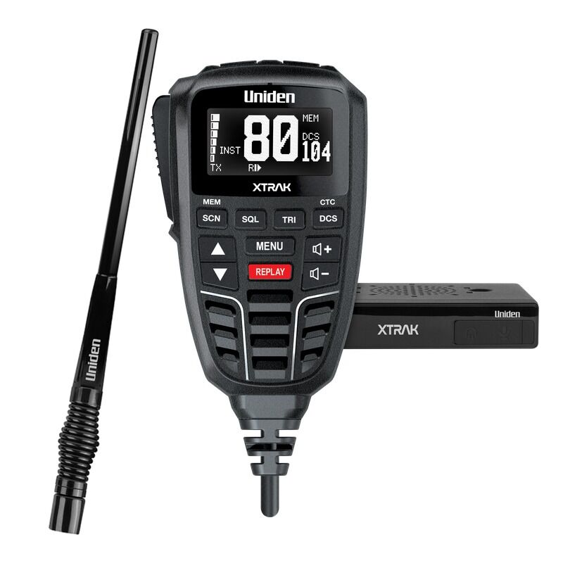 Uniden XTRAK80 BUNDLE - XTRAK 80 Smart UHF Radio + ATX970XS Low Profile Raydome Antenna