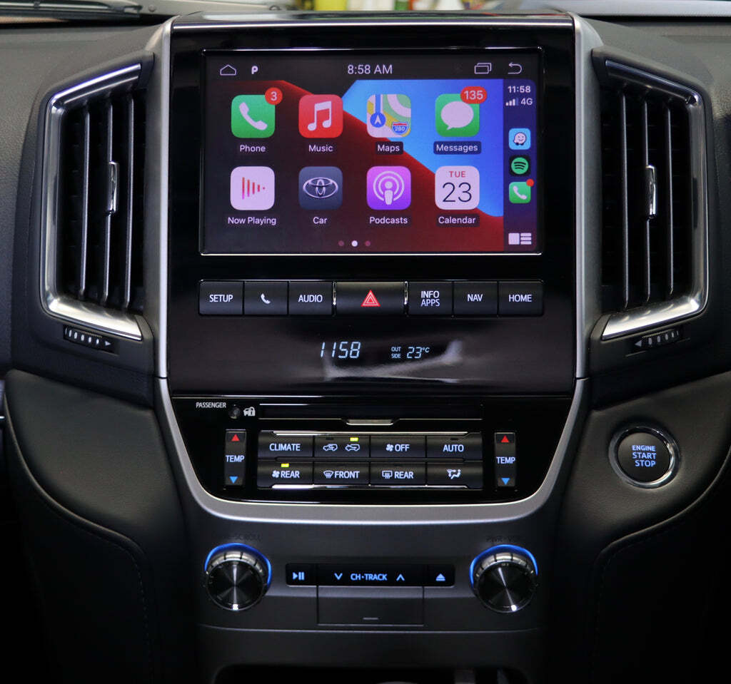 Apple CarPlay/Android Auto Integration To Suit Toyota Land Cruiser (16-21) 200 Series