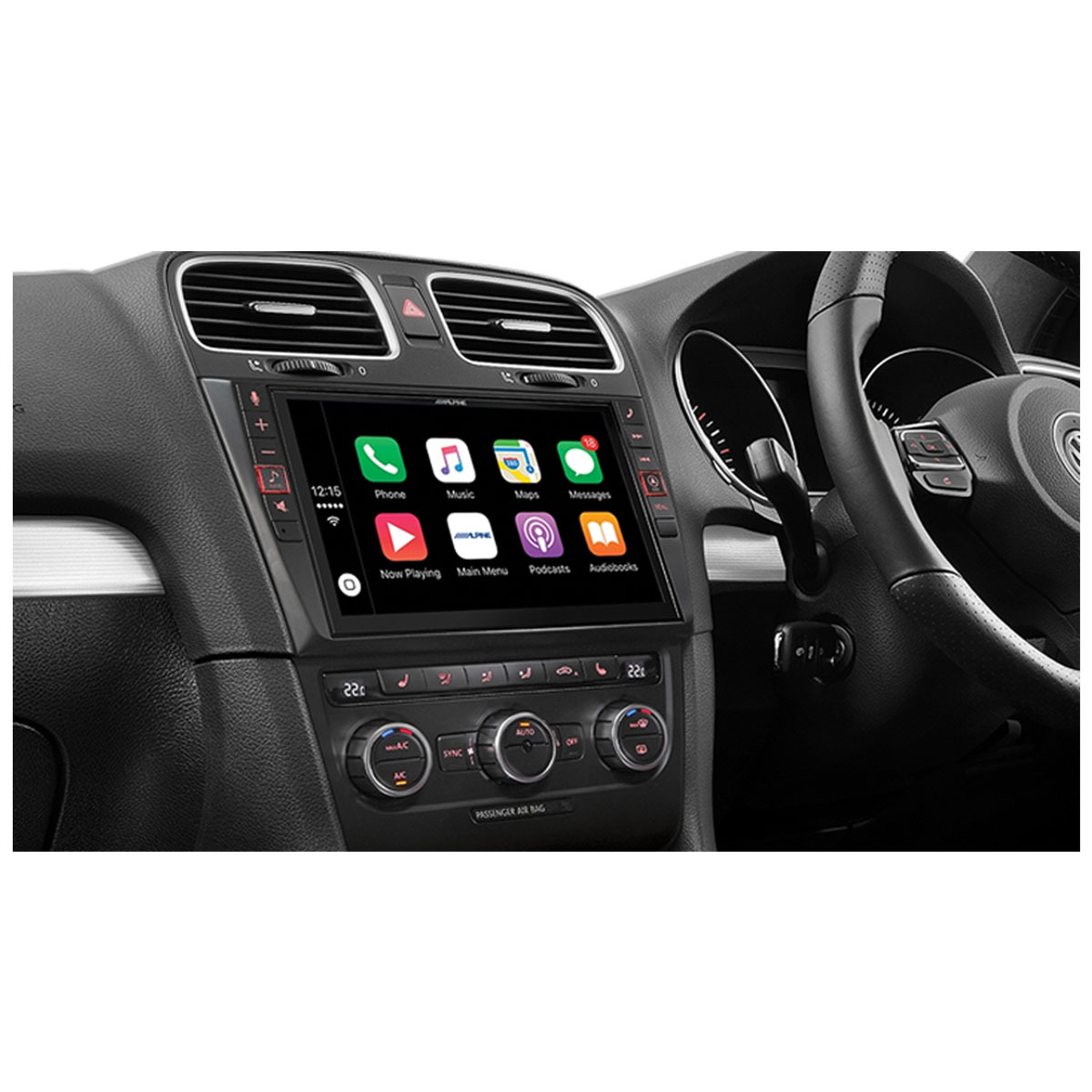 Alpine i902D-G6 9" Apple Carplay/Android Auto Upgrade to suit VW Golf 6