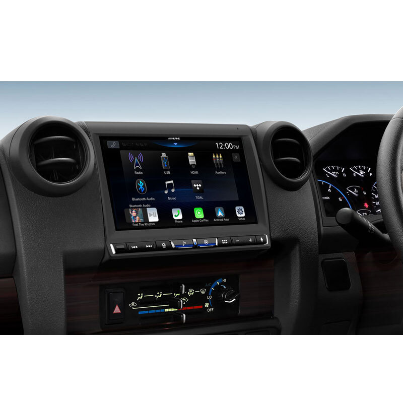 Alpine i905-LC70 Multimedia headunit replacement solution to suit LandCruiser 70 Series