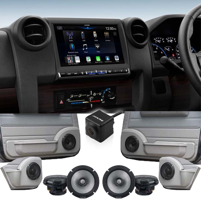 Alpine i905-LC70 9" Audio Kit To Suit Toyota 79 Series Land Cruiser Dual Cab / 76 Series Station Wagon