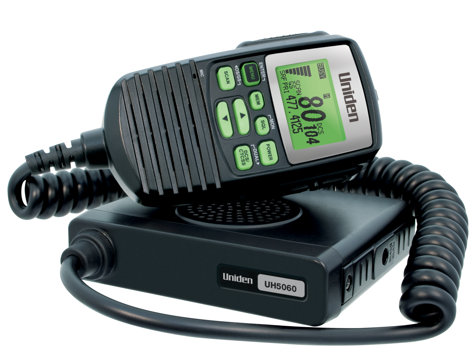 Uniden UH5060VP 80 CH UHF CB RADIO + AT850 6.6dBi Antenna & Mount Bracket Pack to suit Nissan