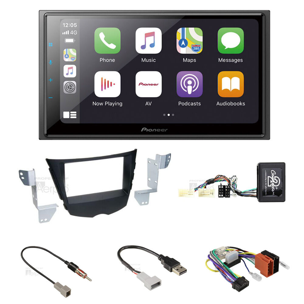 Pioneer DMH-Z6350BT Head unit pack to suit Hyundai Veloster 2011–2016  (Compatible with factory Amplified System only)