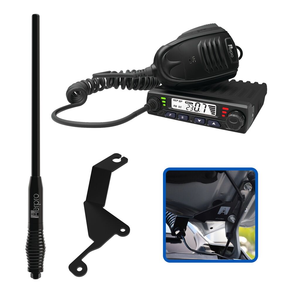 Aerpro APGWCBE1 Compact 5w Uhf Cb Kit To Suit Great Wall Cannon 2020-on