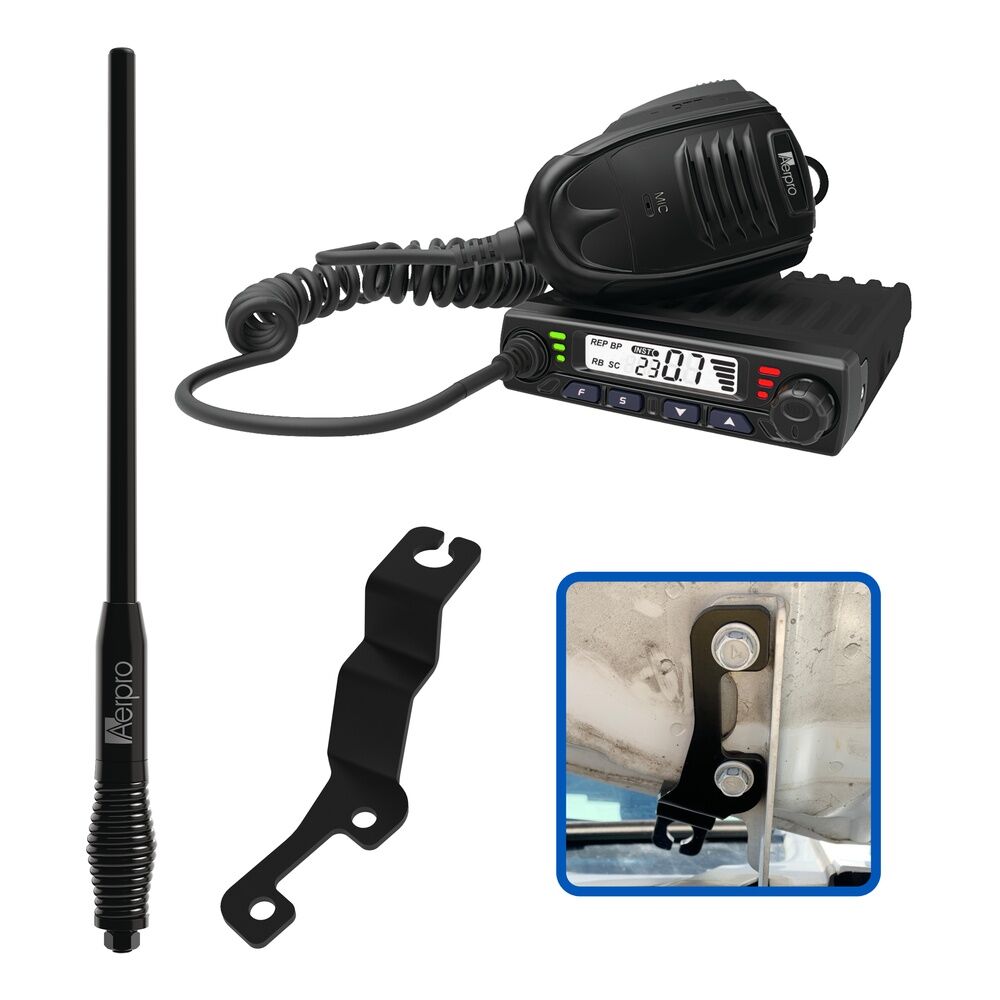 Aerpro APHOCBE1 Compact 5w Uhf Cb Kit To Suit Holden Colorado 2017-2020