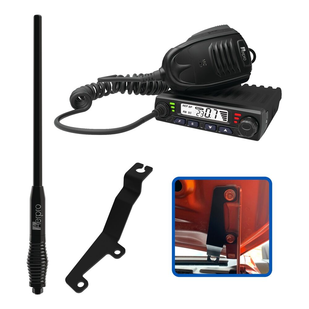 Aerpro APIZCBE2 Compact 5w Uhf Cb Kit To Suit Isuzu D-max & Mu-x 2021-on