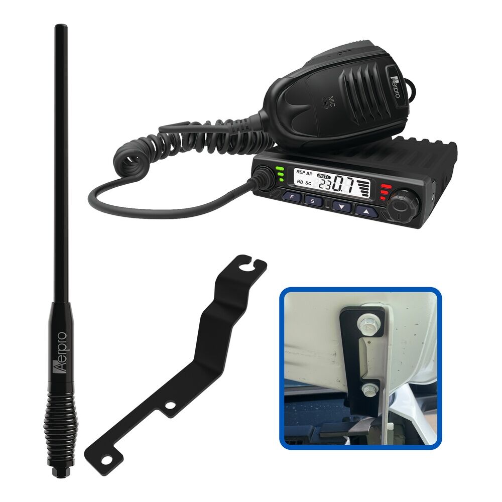 Aerpro APMZCBE1 Compact 5w Uhf Cb Kit To Suit Mazda Bt50 2020-on