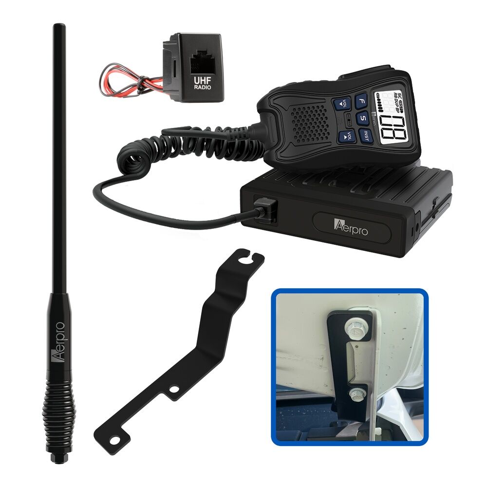 Aerpro APMZCBH1 Hideaway 5w Uhf Cb Radio Kit To Suit Mazda Bt50 2020-on