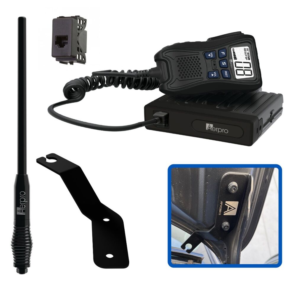 Aerpro APNICBH2 Hideaway 5w Uhf Cb Radio Kit To Suit Nissan Patrol Y62 2019-on
