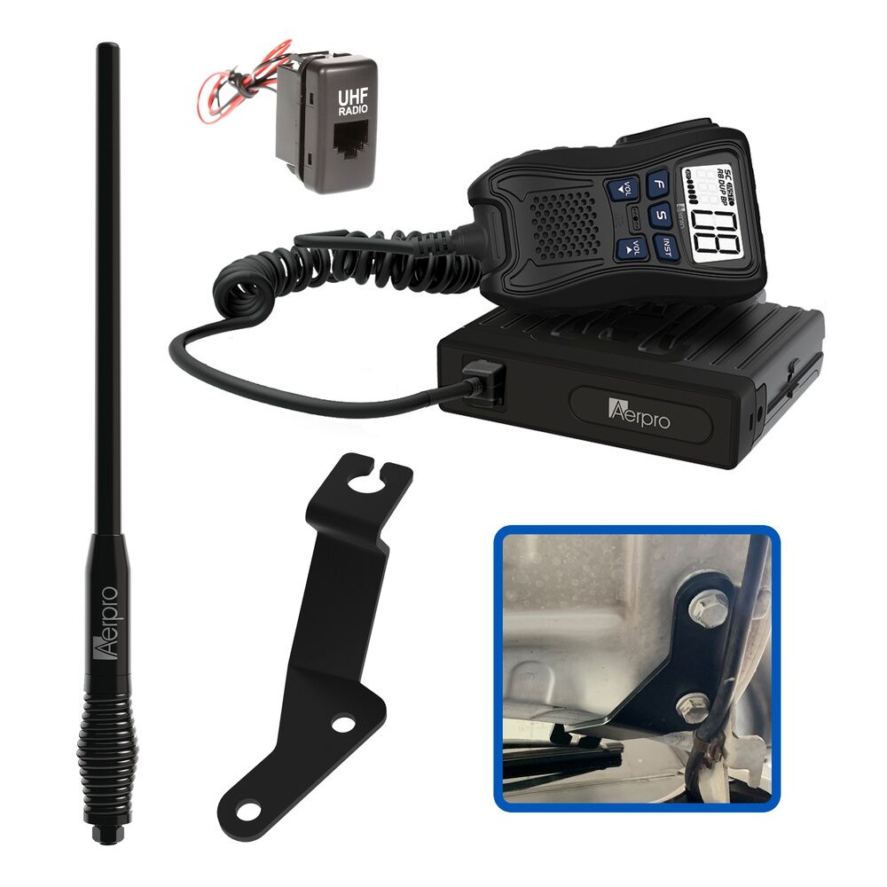 Aerpro APTYCBH3 Hideaway 5w Uhf Cb Radio Kit To Suit Toyota Hilux 2005-2015