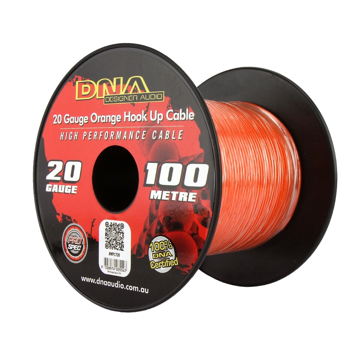 DNA AWP1720 20 Gauge Single Core Power Cable Orange 100m Roll