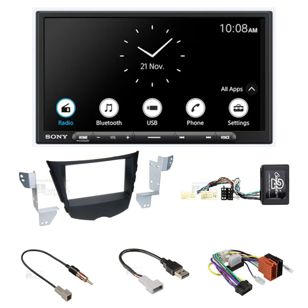 Sony XAV-AX4000 Head unit pack to suit Hyundai Veloster 2011–2016 (Compatible with factory Amplified System only)