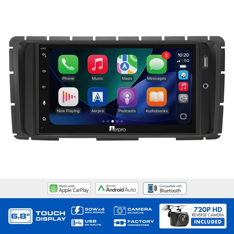 Aerpro AX9026K 6.8" Wireless CarPlay & Android Auto Multimedia Receiver To Suit Toyota HiLux 2014