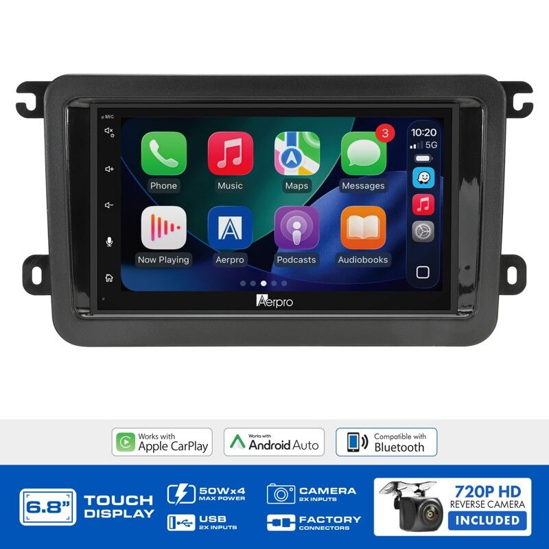 Aerpro AX9888K 6.8" Wireless CarPlay & Android Auto Multimedia Receiver To Suit Volkswagen Various Models 2005-2016