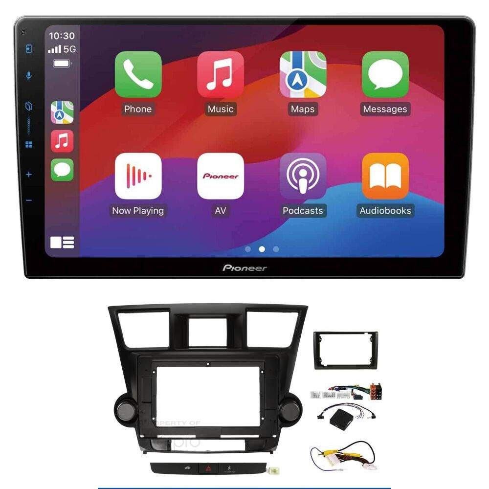 Pioneer DMH-AP6650BT 9" head unit & Aerpro AKTO6 to suit Toyota kluger 2007-2013