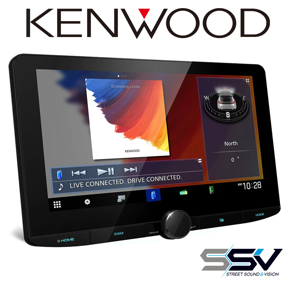 Kenwood DMX9720XDS HD 10Inch Floating Multimedia Apple CarPlay Android