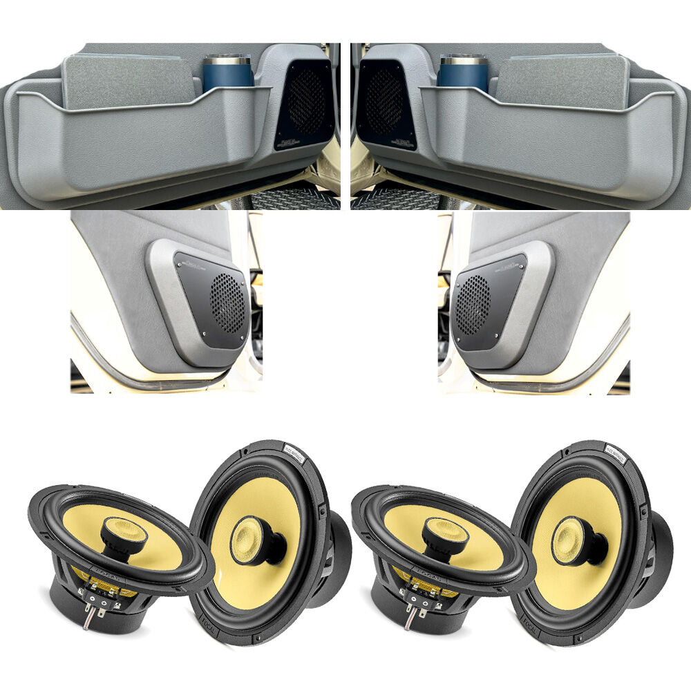 Focal K2 Power Premium Speakers & DOTI Front and Rear Premium Door Pods Package To Suit 79 Series Dual Cab + 76 Wagon