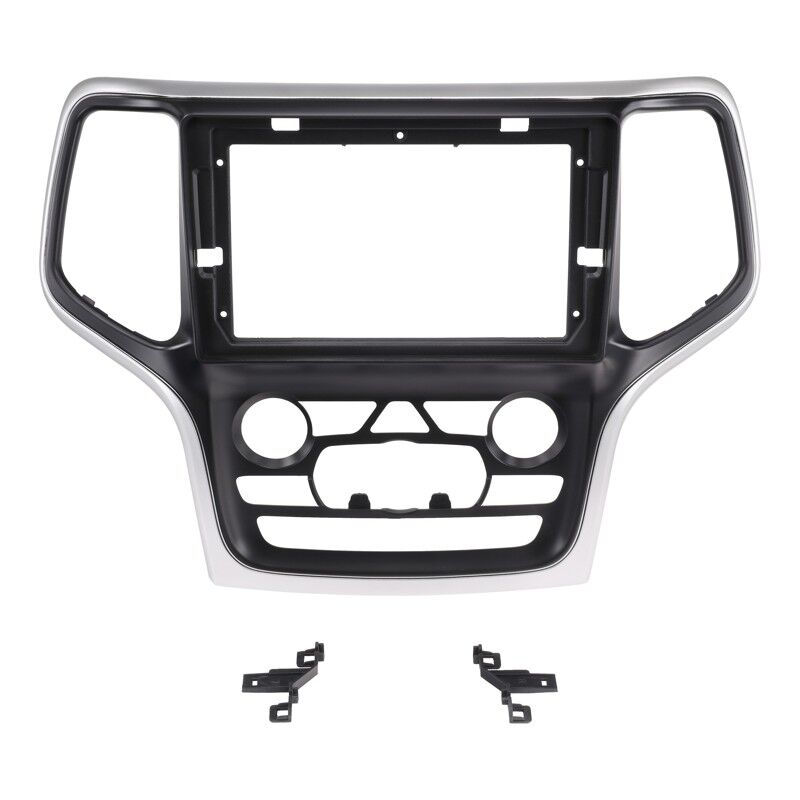Aerpro FP3176 9" Facia Kit To Suit Jeep Grand Cherokee 2014-2021 (Black with Silver Surround)
