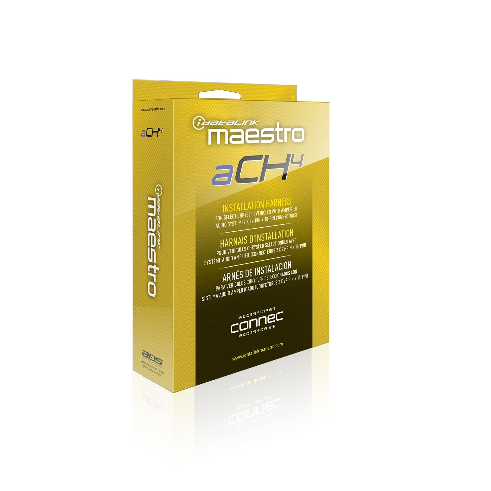 Rockford Fosgate HRN-AR-CH4 DSR1 Amp Replacement T-Harness for Select Chrysler Vehicles