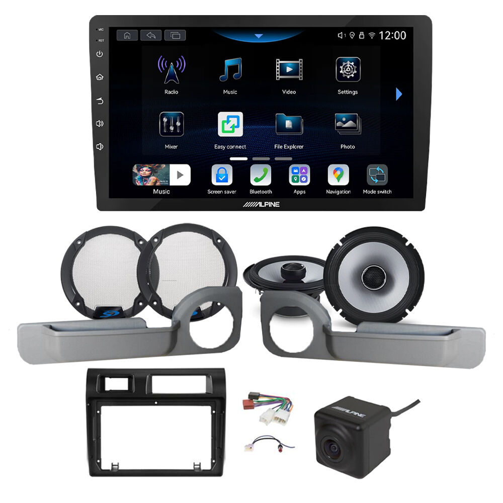 Alpine INE-AW409S Upgrade Bundle with Speaker Pods & Installation Kit