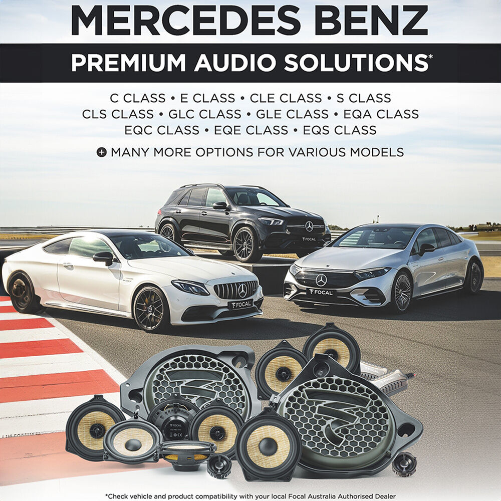 Focal Amplifier & Speakers To Suit Mercedes Benz Plug & Play Packs