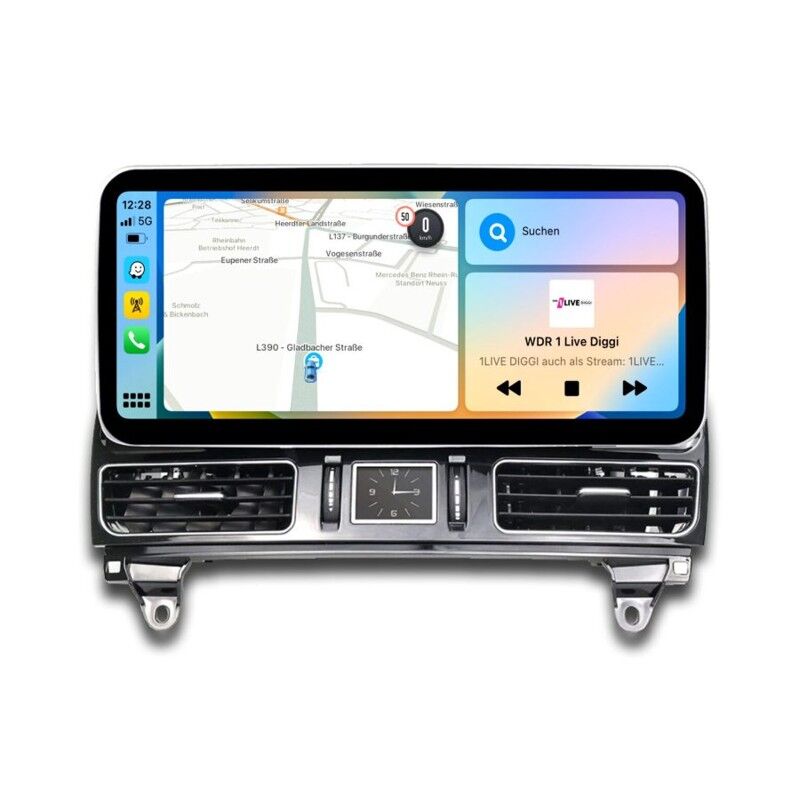 12.3" CarPlay and Android Auto - Touchscreen upgrade for NTG5.1 To Suit Mercedes Benz GL Class X166 (2012 – 2015) NTG 4.5 or 4.7
