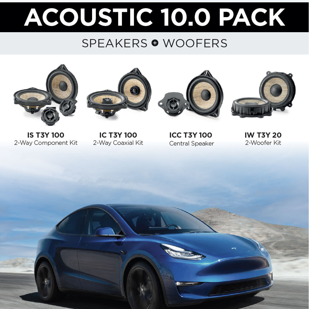Focal Amplifier & Speakers To Suit Tesla 3 and Y Acoustic 10.0 pack