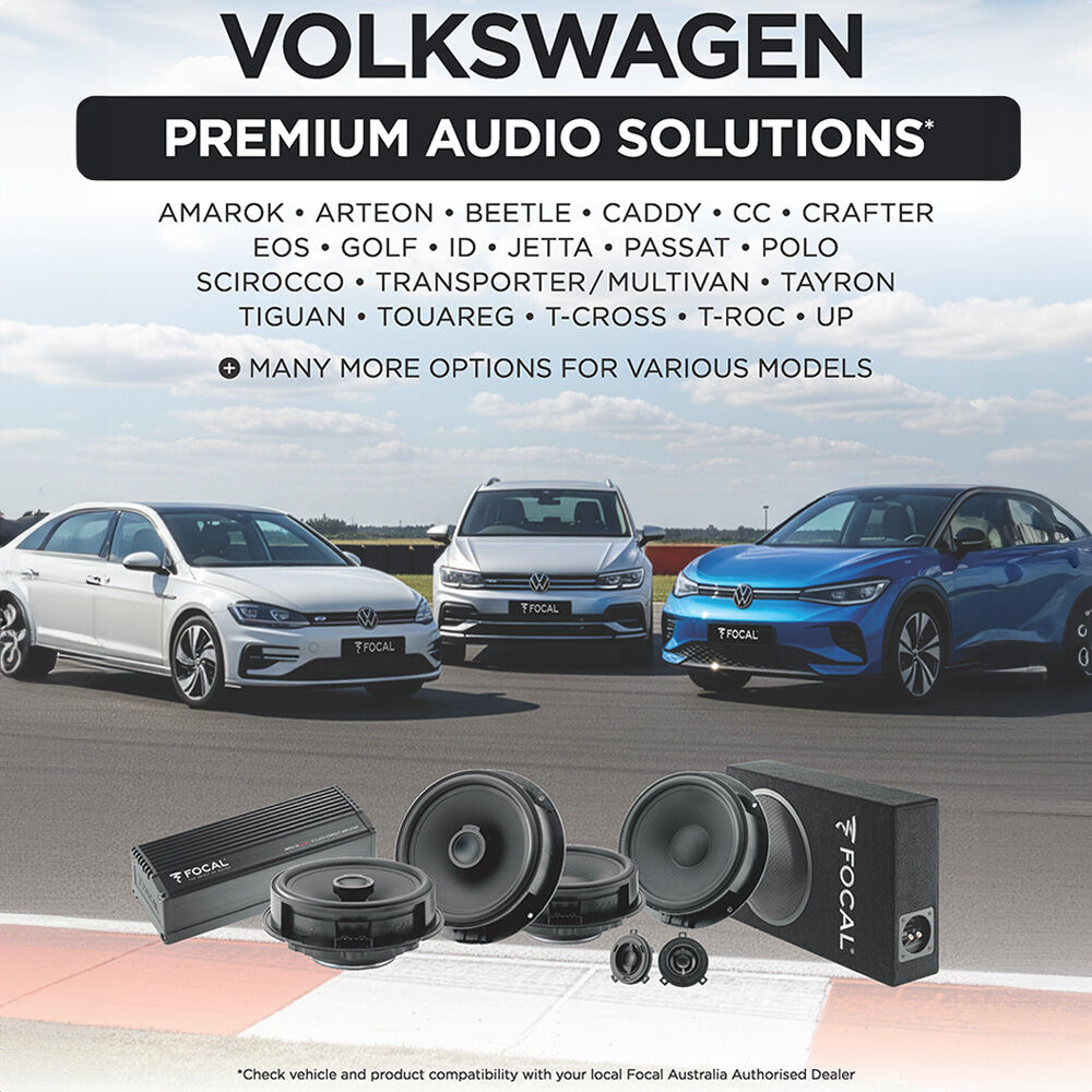 Focal Amplifier & Speakers To Suit Volkswagen Plug & Play Packs