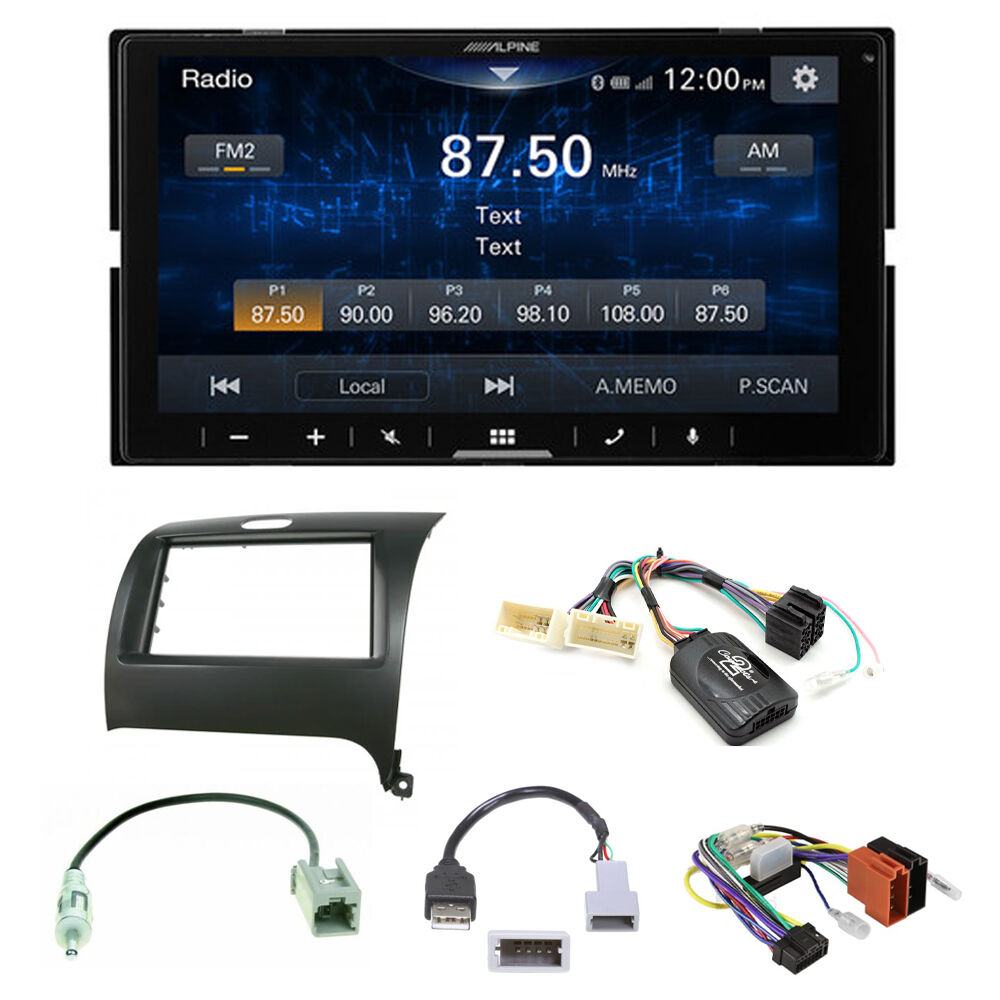 Alpine iLX-W770A Head unit pack to suit Kia Cerato YD 2013–2018 (Compatible with factory non- Amplified System only)