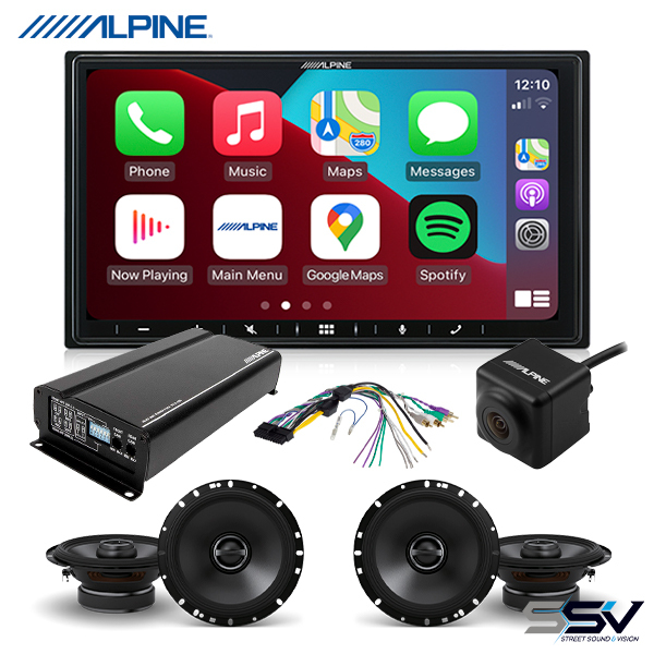 iLXW650 7" Head Unit + dockable KTA450 Amplifier + SS65 Speakers & Reverse Camera