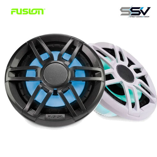 Fusion® XS-FL65SPGW XS Series 6.5" RGB Lighting Speaker pair - with sports white & grey grille - 200W