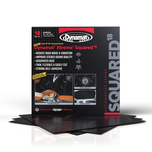 Dynamat 10420 Xtreme Squared 18 Sound Deadener - 8 Sheets 46 x 46cm (1.67 sqm)