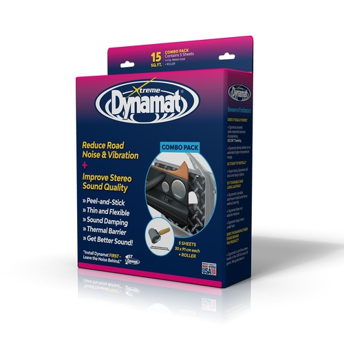 Dynamat 10440 Xtreme Combo Pack - 5 Sheets 30 x 91cm (1.37 sqm) + Roller