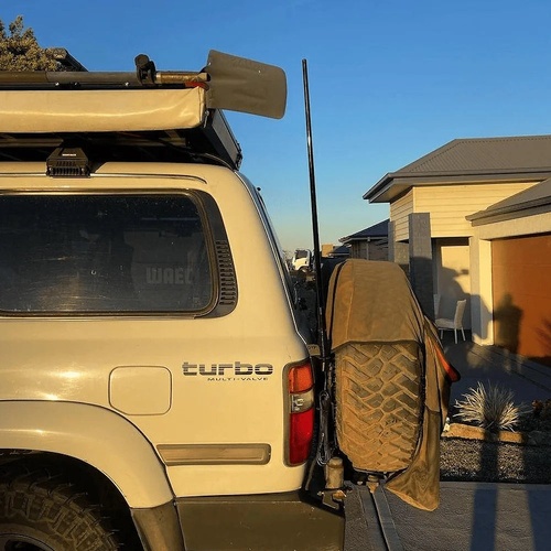 GMF 123P-TG UHF Antenna Tailgate Bracket To Suit Toyota Land Cruiser 80 Series Passenger Side