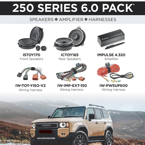 Focal Amplifier & Speakers To Suit LandCruiser Prado 250 Series 6.0 Pack