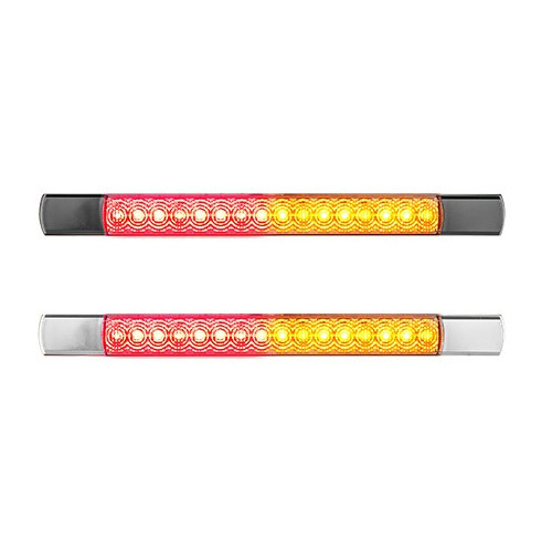 LED Autolamps 285CAR12 Slim Chrome Stop/Tail & Indicator Lamp -12 Volt Only