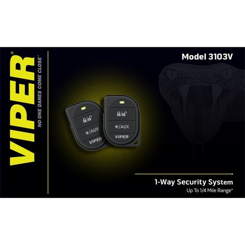 VIPER 3103VR 1-Way Security System with Battery Backup Siren