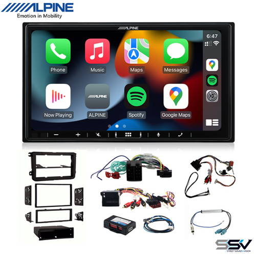 Head Unit Upgrade Package with Alpine iLX-407A To Suit Volkswagen Most Vehicles Compatibility List From Description