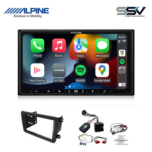   Alpine ILX-407A 7" Apple CarPlay Android Auto DAB Head Unit kit to suit Volkswagen Caddy 2015+