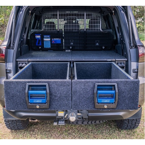 MSA 4x4 41019 To Suit LandCruiser 300 Series Double Storage Drawer System
