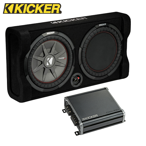 Kicker 12" Subwoofer & Mono Amplifier Car Audio Package