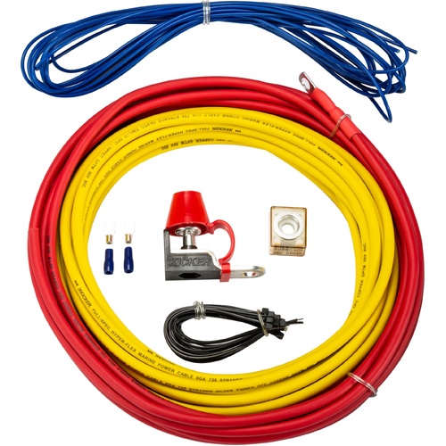Kicker 47KMPK8 – 8 Gauge Marine Amp Power Kit