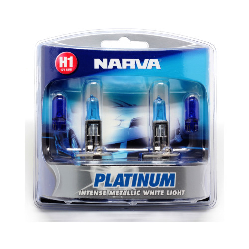 Narva 48460BL2 H1 Platinum White 55W Headlight Globes