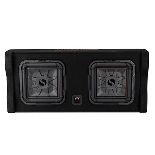 Kicker 49DL7TDF122 Dual 12" Down Firing Subwoofer Enclosure