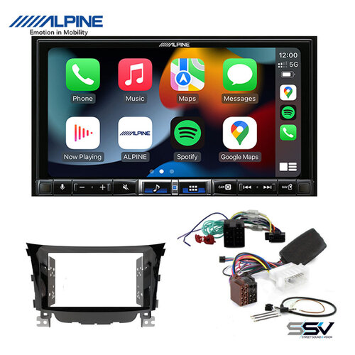 Advanced Wireless Head Unit Upgrade Package with Alpine ILX-507A To Suit Hyundai i30 2012-2017 GD01 & GD02