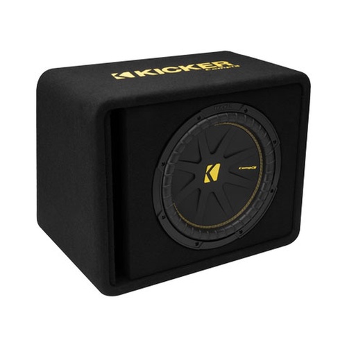 KICKER 50VCWC122 Single 12" 2 Ohm CompC Subwoofer Enclosure