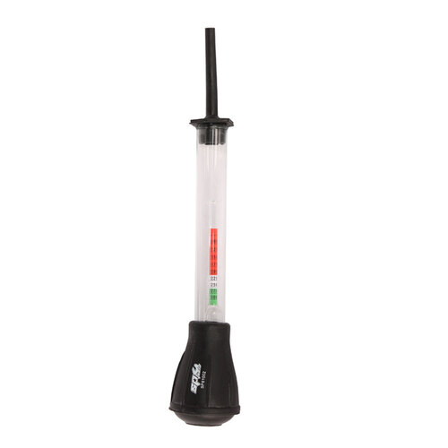 BATTERY HYDROMETER GLASS TUBE BOTH TEMPERATURE AND FLOAT CALIBRATED READINGS