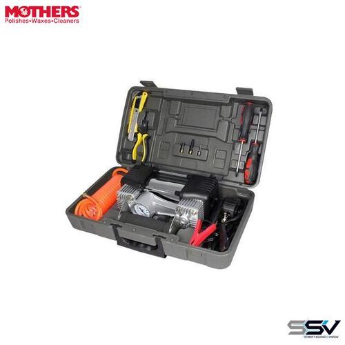 Mothers Air Attack Dual Metal Cylinder Air Compressor & Tool Kit 65AA150