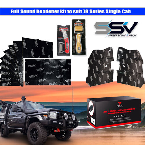 Full Sound deadener kit to suit 79 Series Single Cab