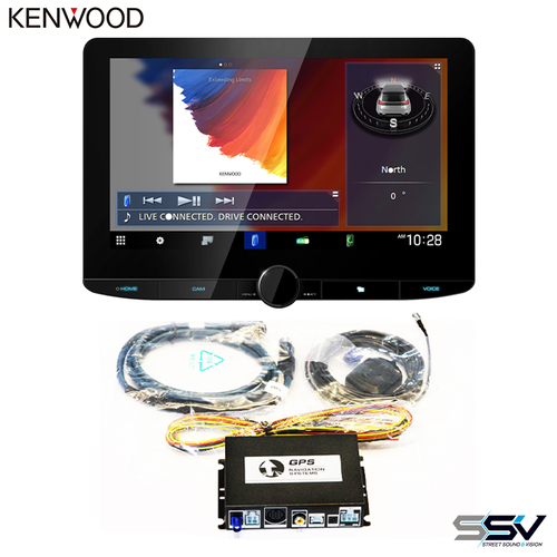 Hema 4WD Navigation Integration Module & Kenwood DMX9720XDS 10.1-inch HD Digital Media Moniceiver with DAB+ Wireless CarPlay